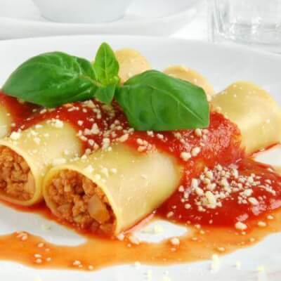 Homemade Vegetarian Cannelloni For 2