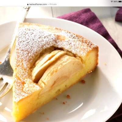 Traditional German Apple Or Pear Cake