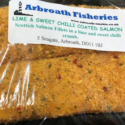 Sweet Chilli And Lime Coated Salmon Fillets