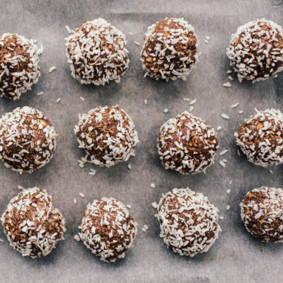 Chocolate Coconut Snowballs (Gluten Free)