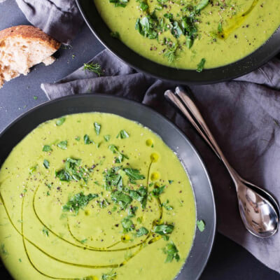 Pea & Asparagus Soup 