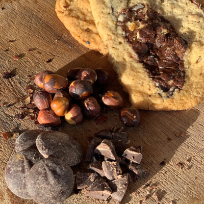 Roasted Hazelnuts And Dark Chocolate Cookie Dough | Plant-Based