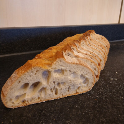 Sliced Sourdough White Bread (Organic Flour) 