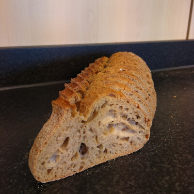 Sliced Sourdough Brown Granary Bread (Organic Flour)