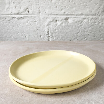 Flat Plate - Pale Mustard - Only 2 Left