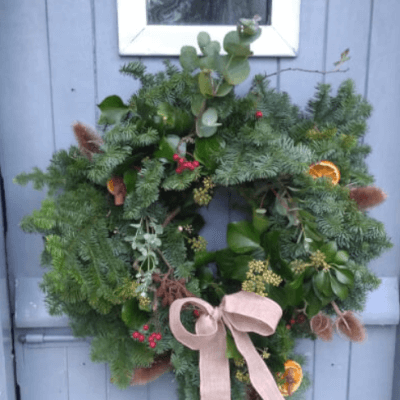Eco Rebel Christmas Door Wreath