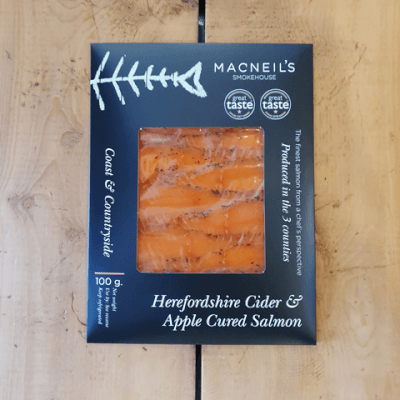 100G Herefordshire Cider Apple Cured Salmon