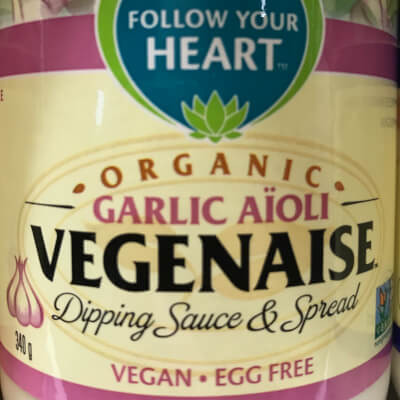 Vegenaise Garlic Dipping Sauce And Spread 