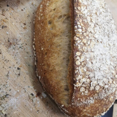 Sourdough Bread - Irish Organic Oats,  Whole And Malt Flour 