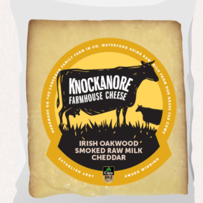 Knockanore Farmhouse Irish Oakwood Smoked Raw Milk Cheddar
