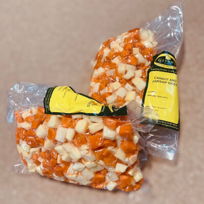 Carrot & Parsnip Diced 500Gr