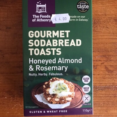 Honeyed Almond & Rosemary Soda Bread Toasts
