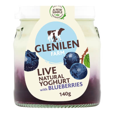 Blueberry & Natural Live Yoghurt | 140G Jar