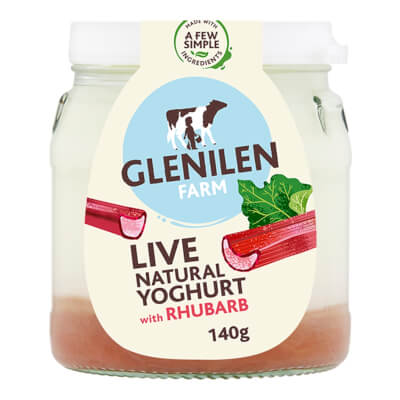 Rhubarb & Natural Live Yoghurt | 140G Jar