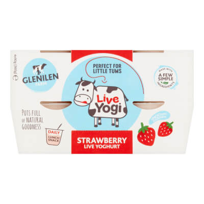 Kids Live Yoghurt | Strawberry | 4 X 90G