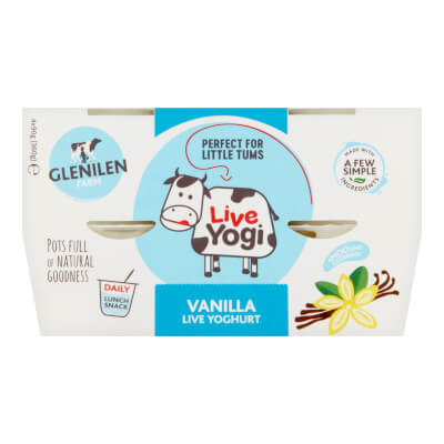 Kids Live Yoghurt | Vanilla | 4 X 90G