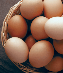 Organic Chicken Eggs 1 Dozen (12 Eggs) 