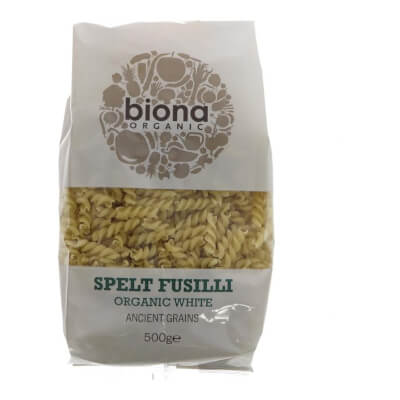 Biona Organic White Spelt Fusilli - 500G