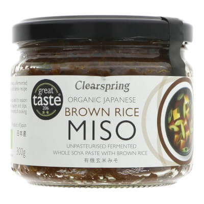Organic Miso,  Brown Rice By Clearspring  - 300G Jar