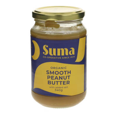Peanut Butter, Smooth + Salt By Suma - 340G