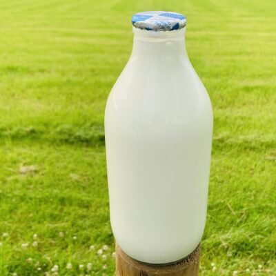Glass Bottle Whole Organic Milk