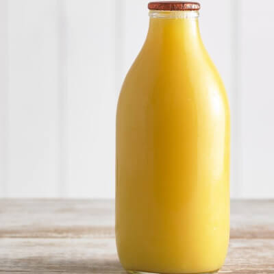 Glass Bottle Orange Juice 