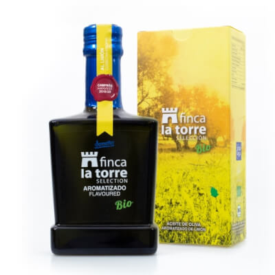 Organic Lemon Flavoured Olive Oil "Finca La Torre"
