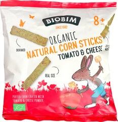 Organic Tomato & Cheese Corn Sticks