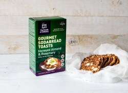Gluten Free Honeyed Almond & Rosemary Toasts