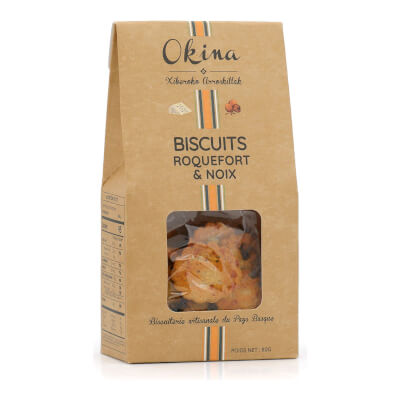 Okina Artisan Cheese Biscuits With Roquefort Cheese And Walnuts