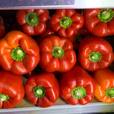 Organic Red Bell Pepper From Spain