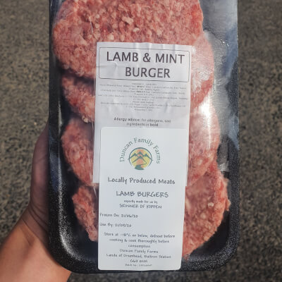 Lamb & Mint Burgers