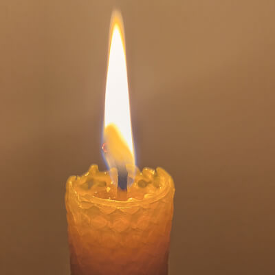 1 Foot Beeswax Candles 