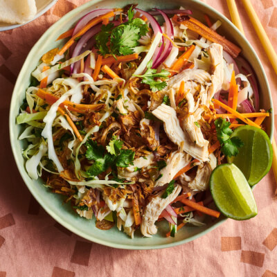 Vietnamese Chicken With Rice Vermicelli Salad. ( Ga Xe Phay)