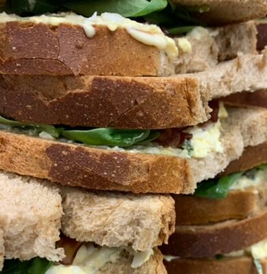 Free Range Egg Mayo With Spinach Sandwich 