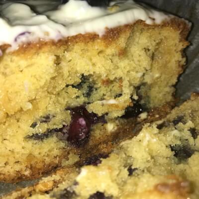 Blueberry And White Chocolate Cake