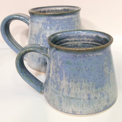 Pair Of Large Mugs Ocean Blue