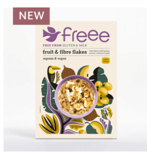 Freee By Doves Farm Gluten Free Organic Fruit & Fibre Flakes 375G