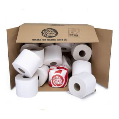 The Good Roll - 3 Ply Toilet Roll Wrapless - Box Of 48