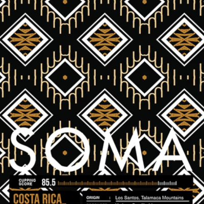 Soma Coffee - Costa Rica - Tarrazu- Whole Bean