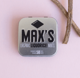 Max's Organic Mints - Liquorice