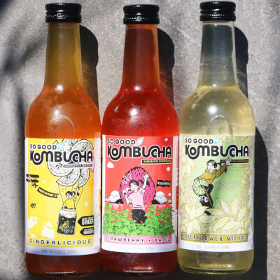 So Good Kombucha Mixed Case Of 12 - Choose Your Own Combination! 