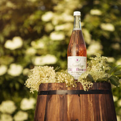 Sparkling Elderflower Refresher With A Kiss Of Hibiscus