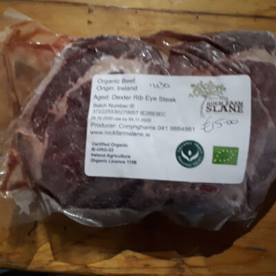 Organic Dexter Rib Eye Steak (Frozen)