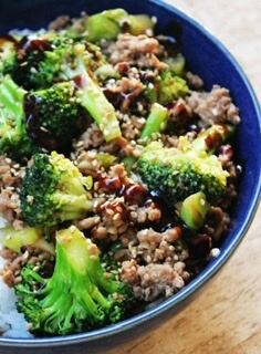 Hoisin Broccoli 🥦 Trio Of  Rice & Beans 