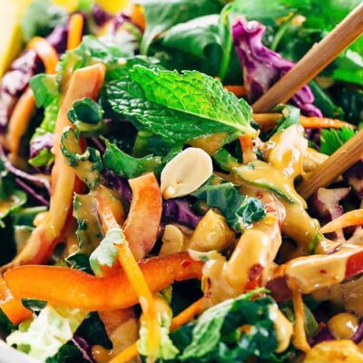  Crunchy Veg Salad With Thai Sweet Dressing 