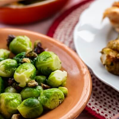 Christmas Sprouts With Cranberry & Chestnut 