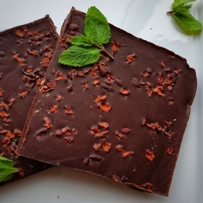 Peppermint Crunch Dark Chocolate (Vegan)