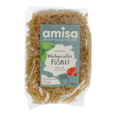 Amisa Wholegrain Rice Fusilli