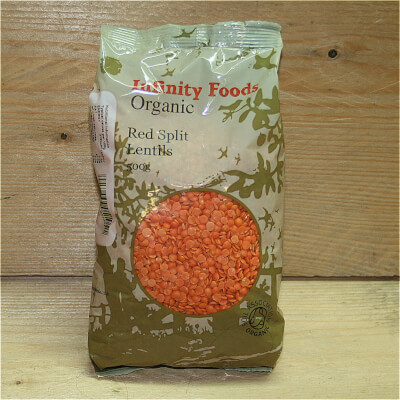 Infinity Foods Organic Red Split Lentils